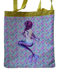 Mermaid on Pink Scales - Purse/Beach Bag