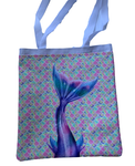 Purple Mermaid Tail - Purse/Beach Bag