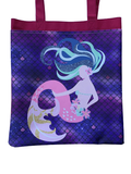 Mermaid on Purple Scales- Purse/Beach Bag