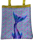 Purple Mermaid Tail - Purse/Beach Bag